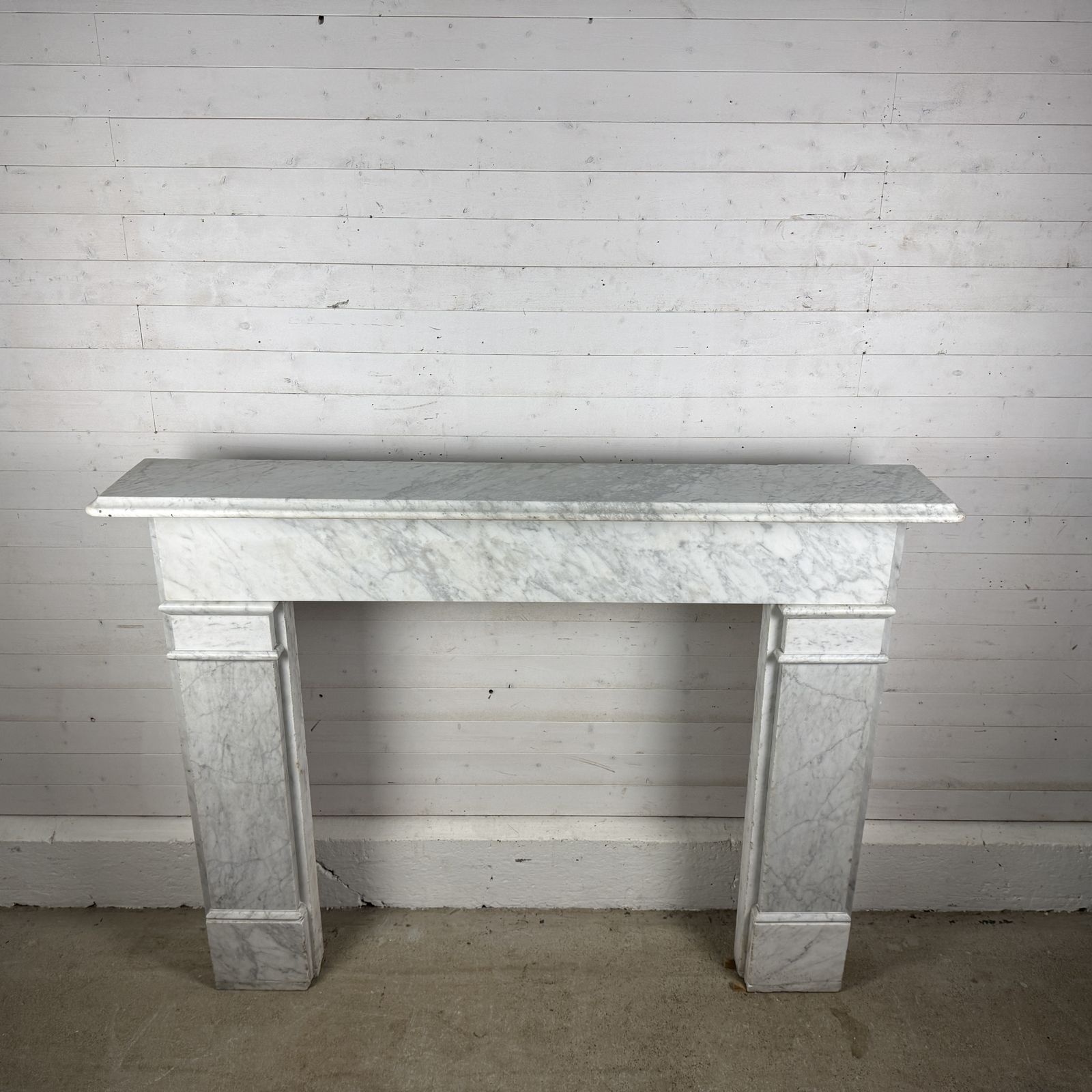 Large Original Edwardian White Marble Fire Surround photo furniture