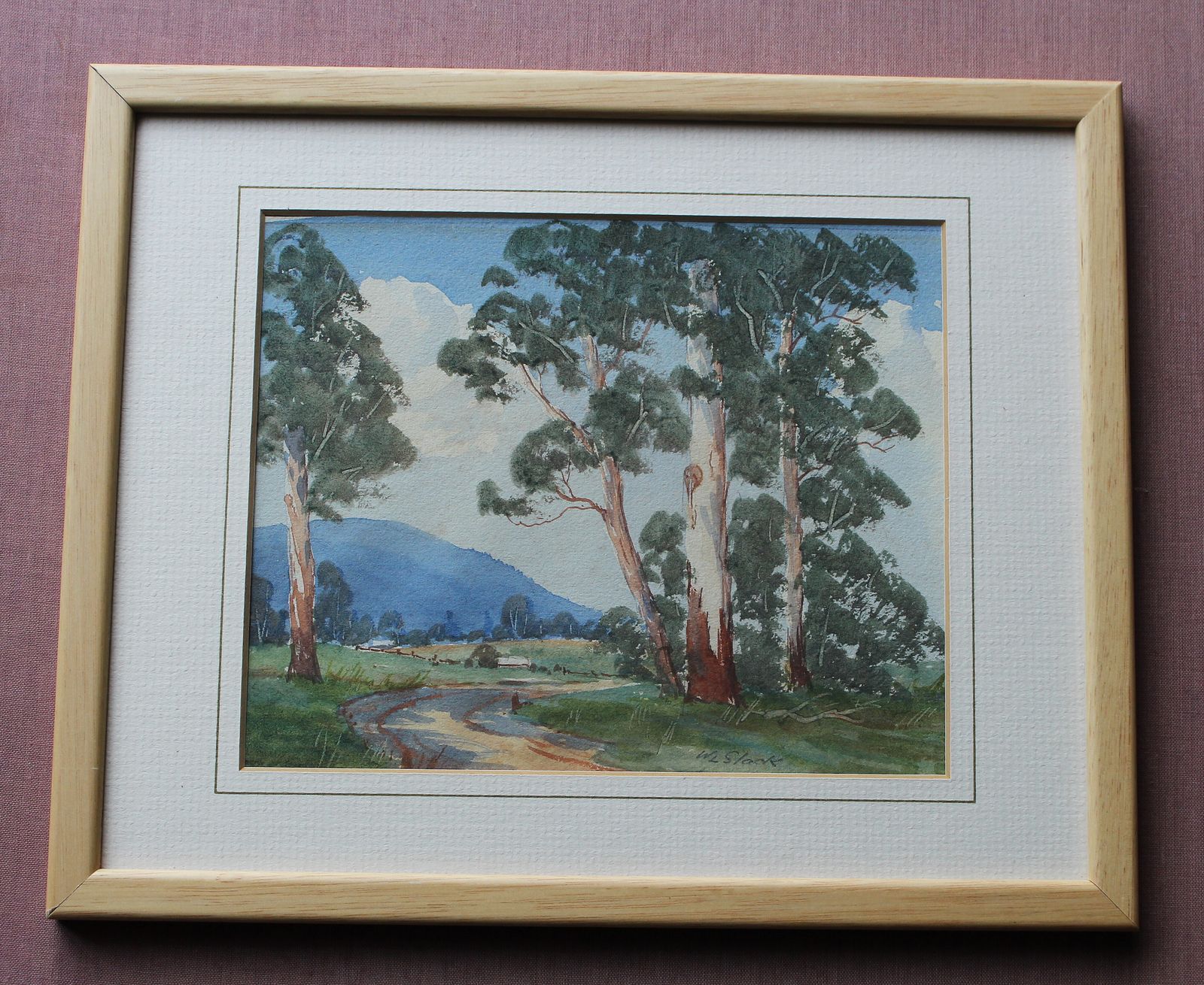 A Signed Watercolour ‘Healesville’ By William Leonard Slack, Australian Artist C.1877 1949