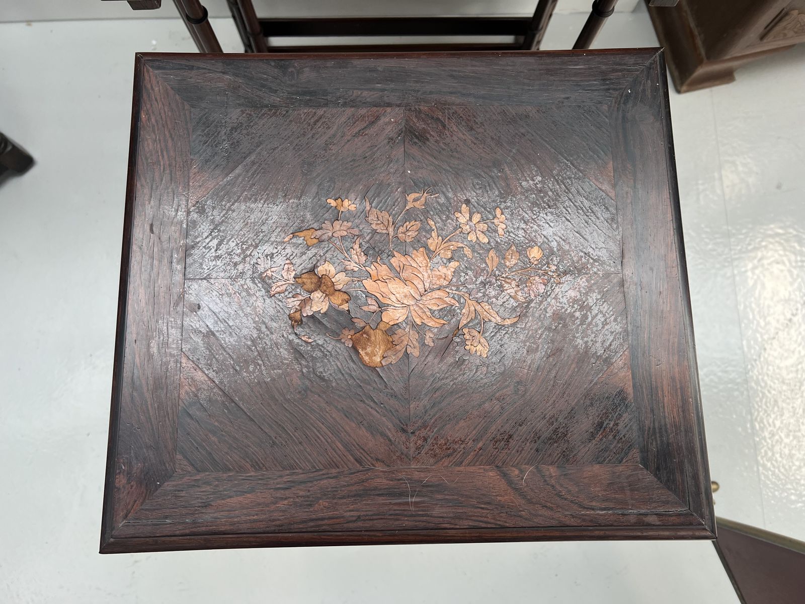 photo for sale Antique Inlaid Nest Of 4 Tables