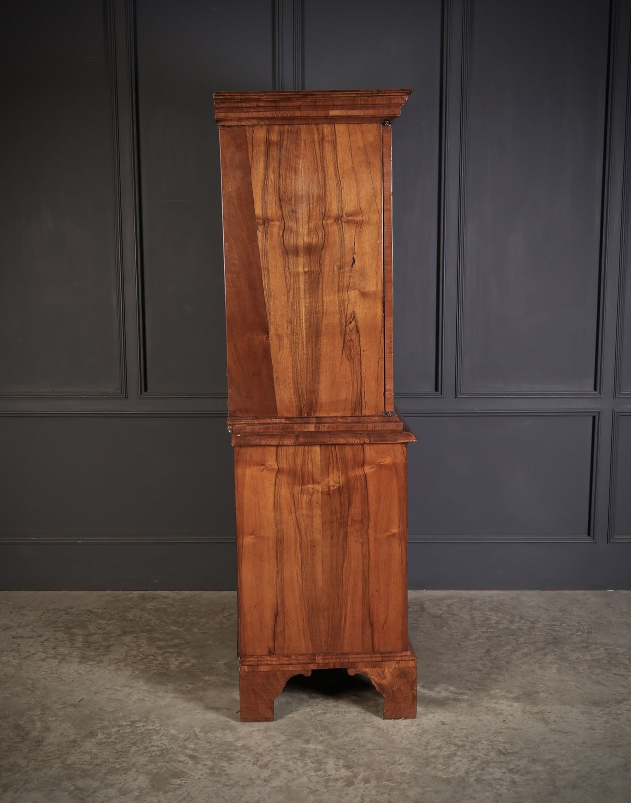 Furniture Queen Anne Walnut Cabinet On Chest photo