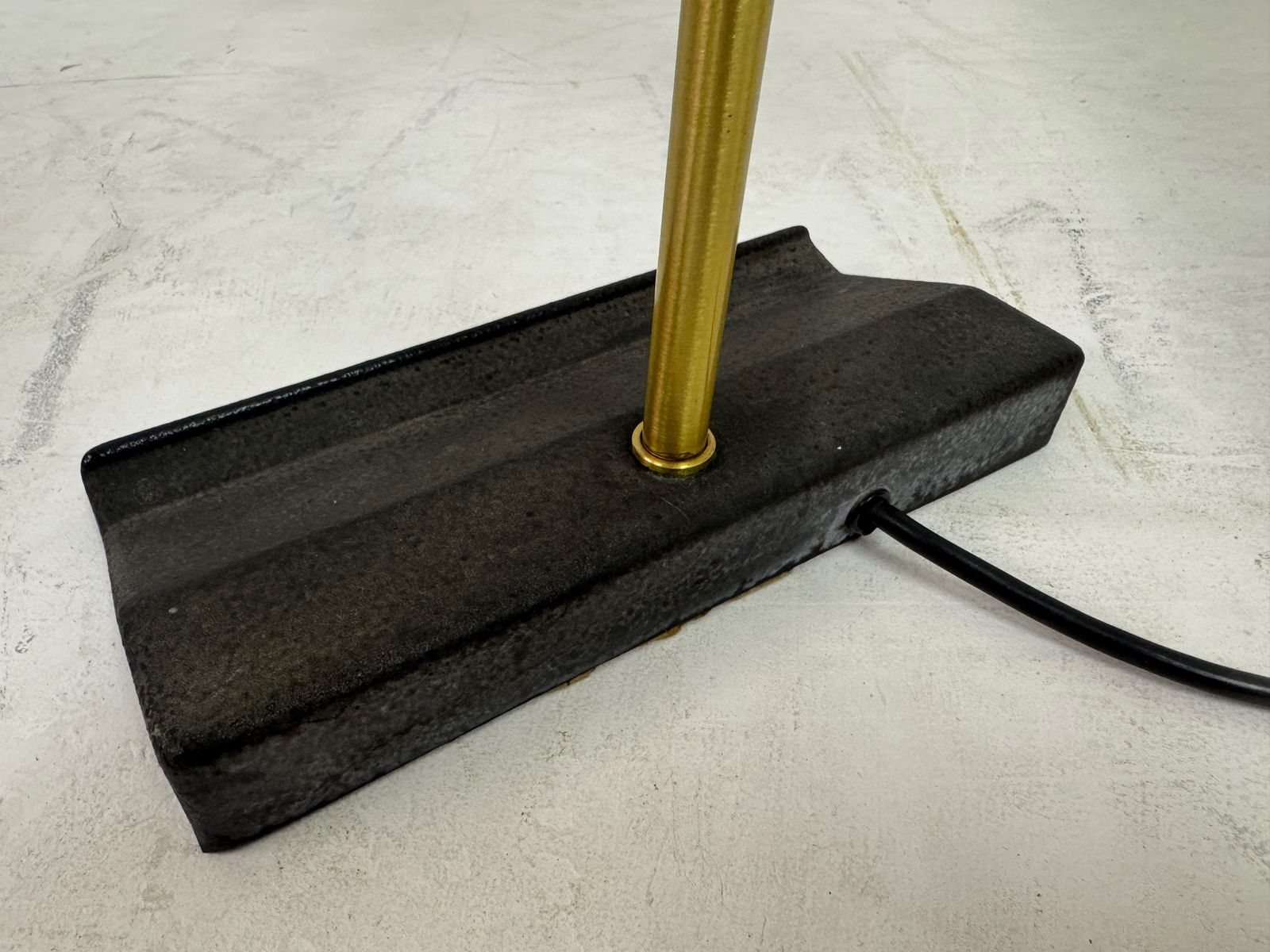 Adjustable Brass And Metal Desk Lamp By Omi For Koch & Lowy, 1970s photo buy
