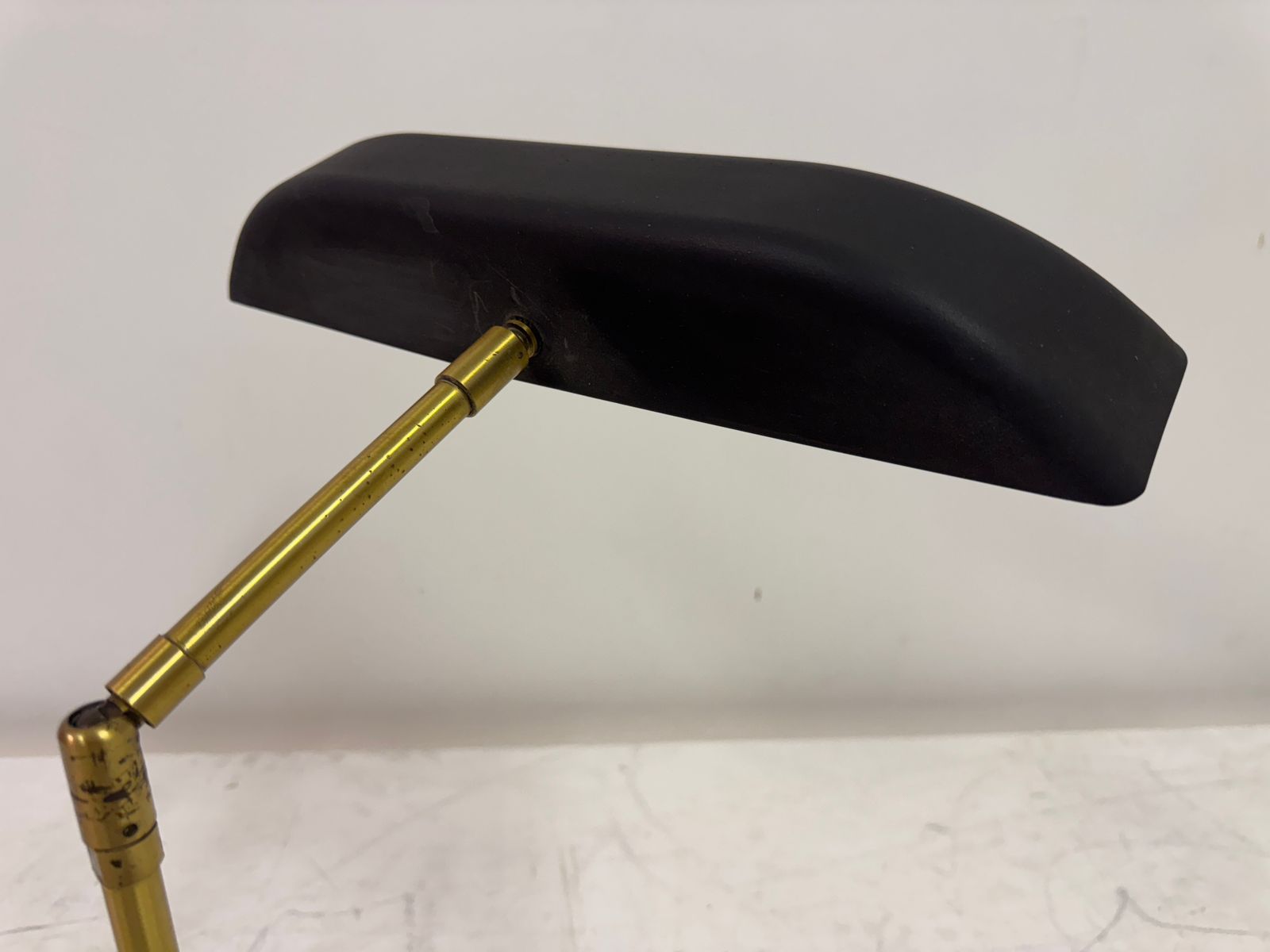 Adjustable Brass And Metal Desk Lamp By Omi For Koch & Lowy, 1970s photo vintage