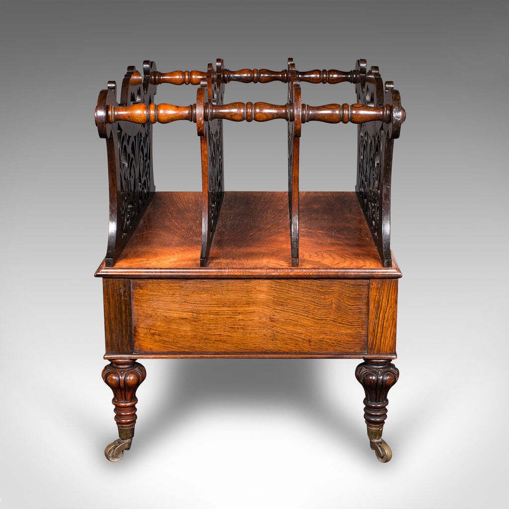 Antique Canterbury, English, Country House, Magazine Rack, William IV, C.1835 photo vinterior