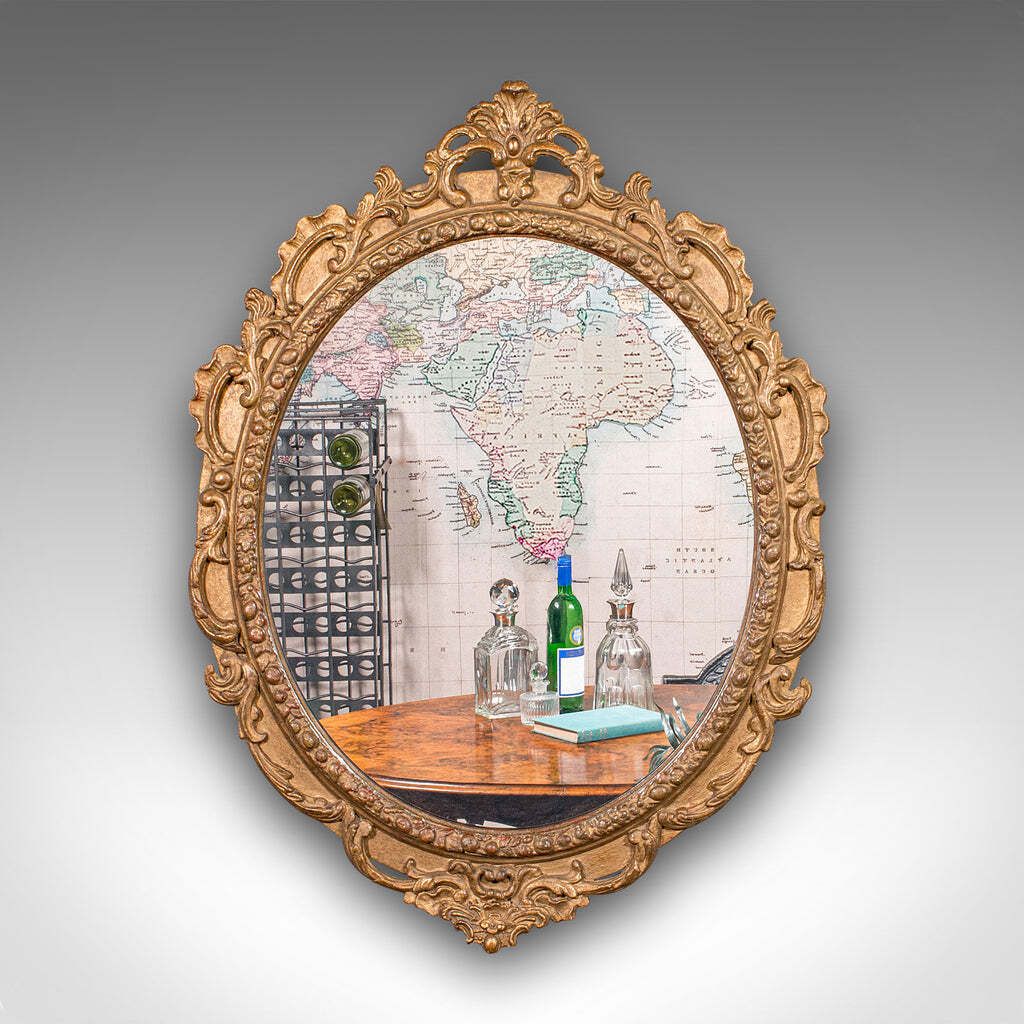Large Antique Wall Mirror, Italian Giltwood, Ornate, Overmantle, Hall, Victorian photo furniture