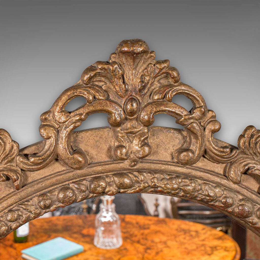 Large Antique Wall Mirror, Italian Giltwood, Ornate, Overmantle, Hall, Victorian photo for sale