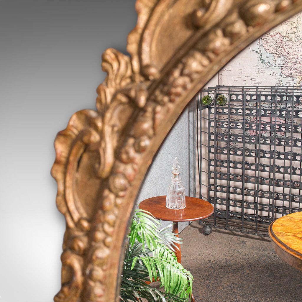 Large Antique Wall Mirror, Italian Giltwood, Ornate, Overmantle, Hall, Victorian photo vinterior