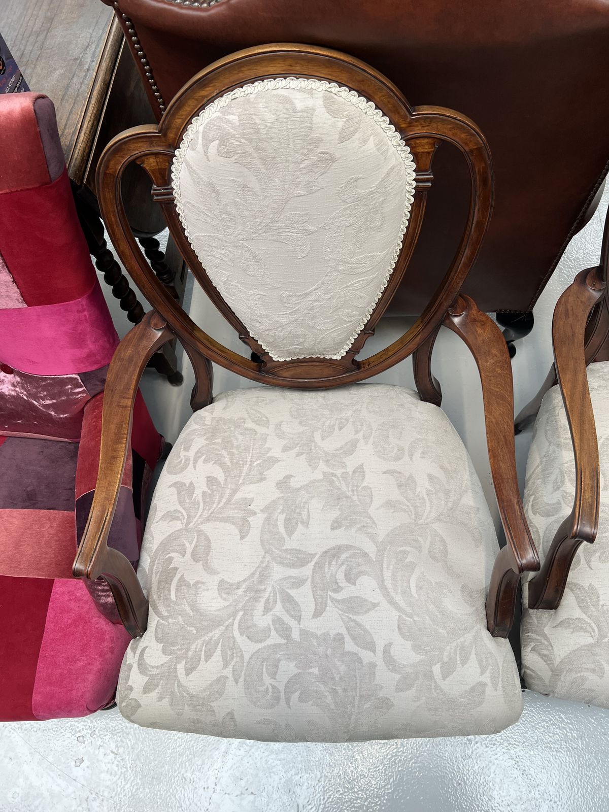Pair Of Antique Mahogany Bedroom Chairs photo furniture