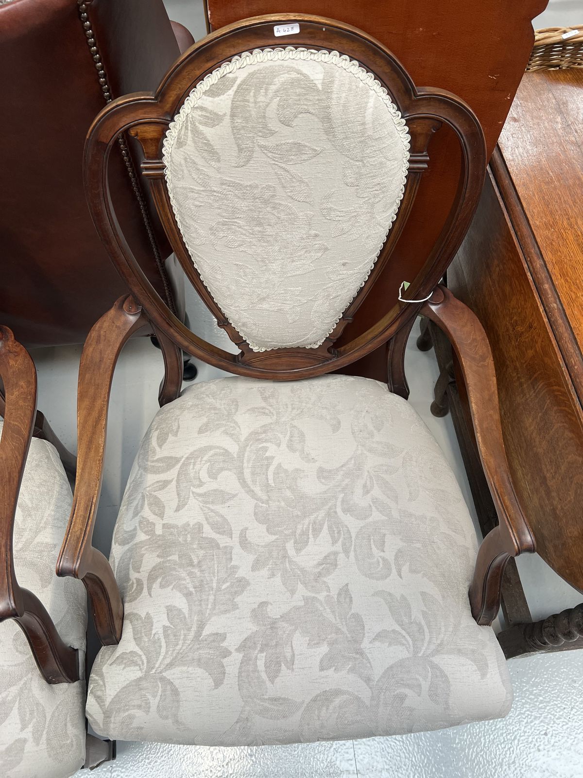 Pair Of Antique Mahogany Bedroom Chairs photo 150.0