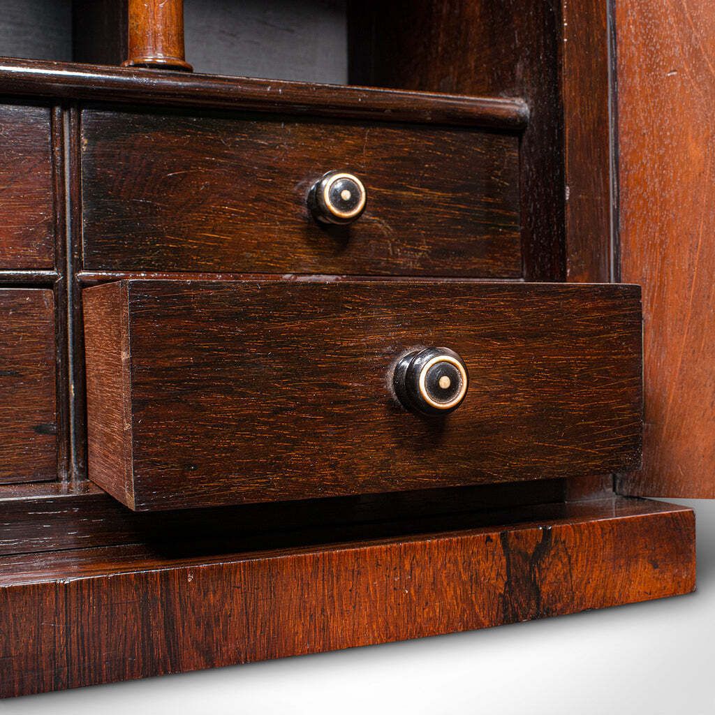 1730.0 Antique Bachelor's Book Cabinet, English, Tabletop Repository, William IV, 1835 photo