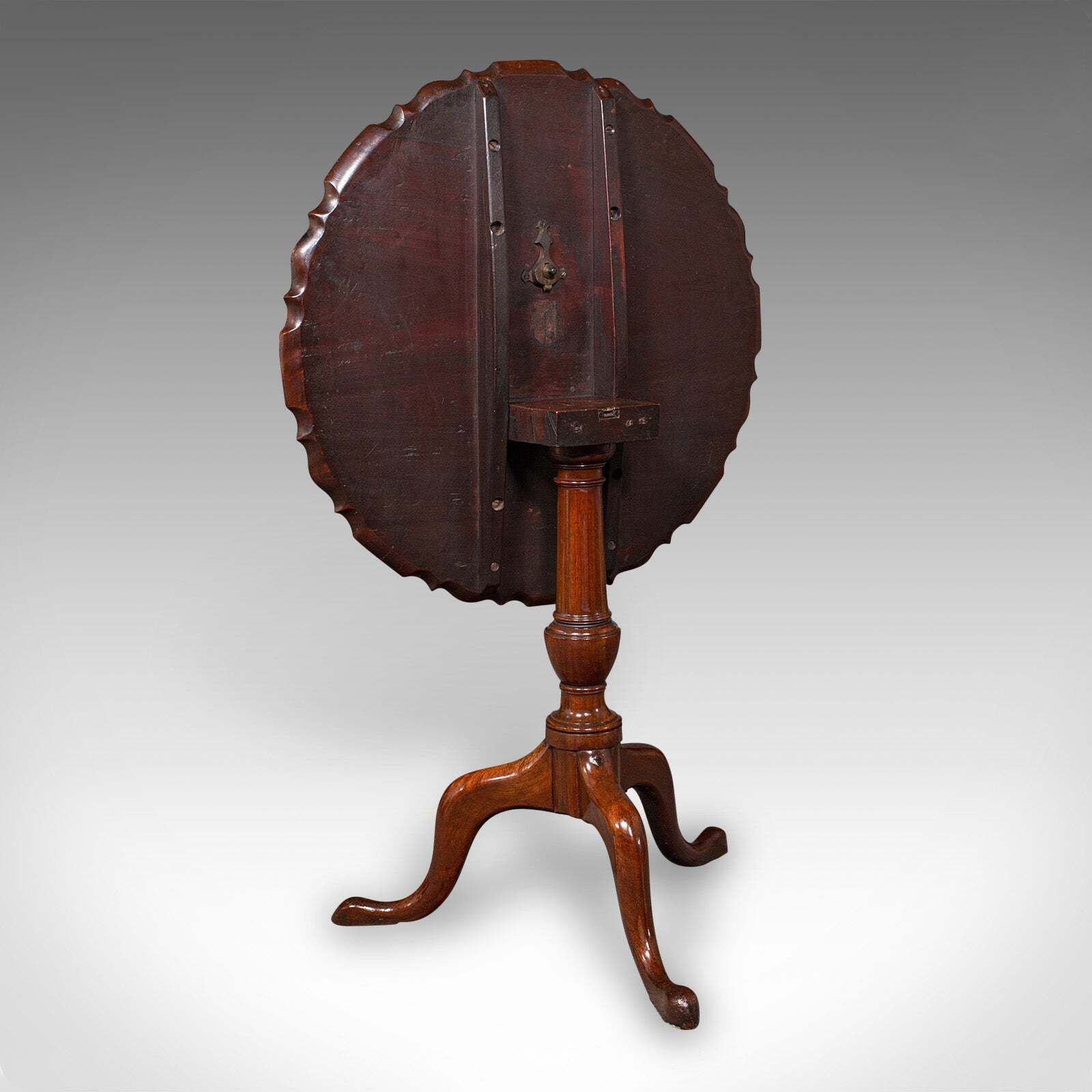 photo for sale Antique Pie Crust Table, English, Tilt Top, Games, Occasional, Georgian, C.1790