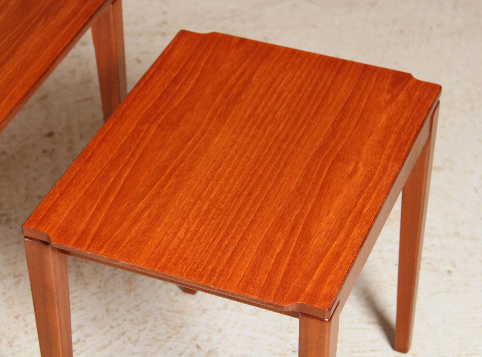 Mid Century Teak Nest Of 3 Tables By Richard Hornby, Circa 1960s photo vinterior