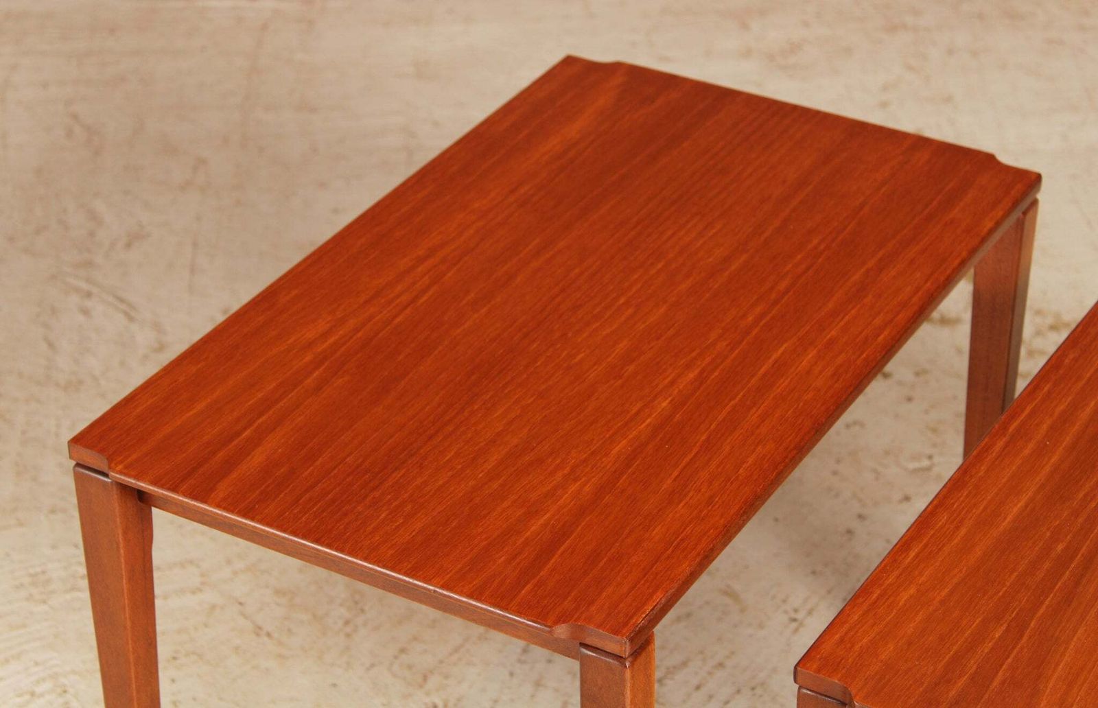 Mid Century Teak Nest Of 3 Tables By Richard Hornby, Circa 1960s photo vintage