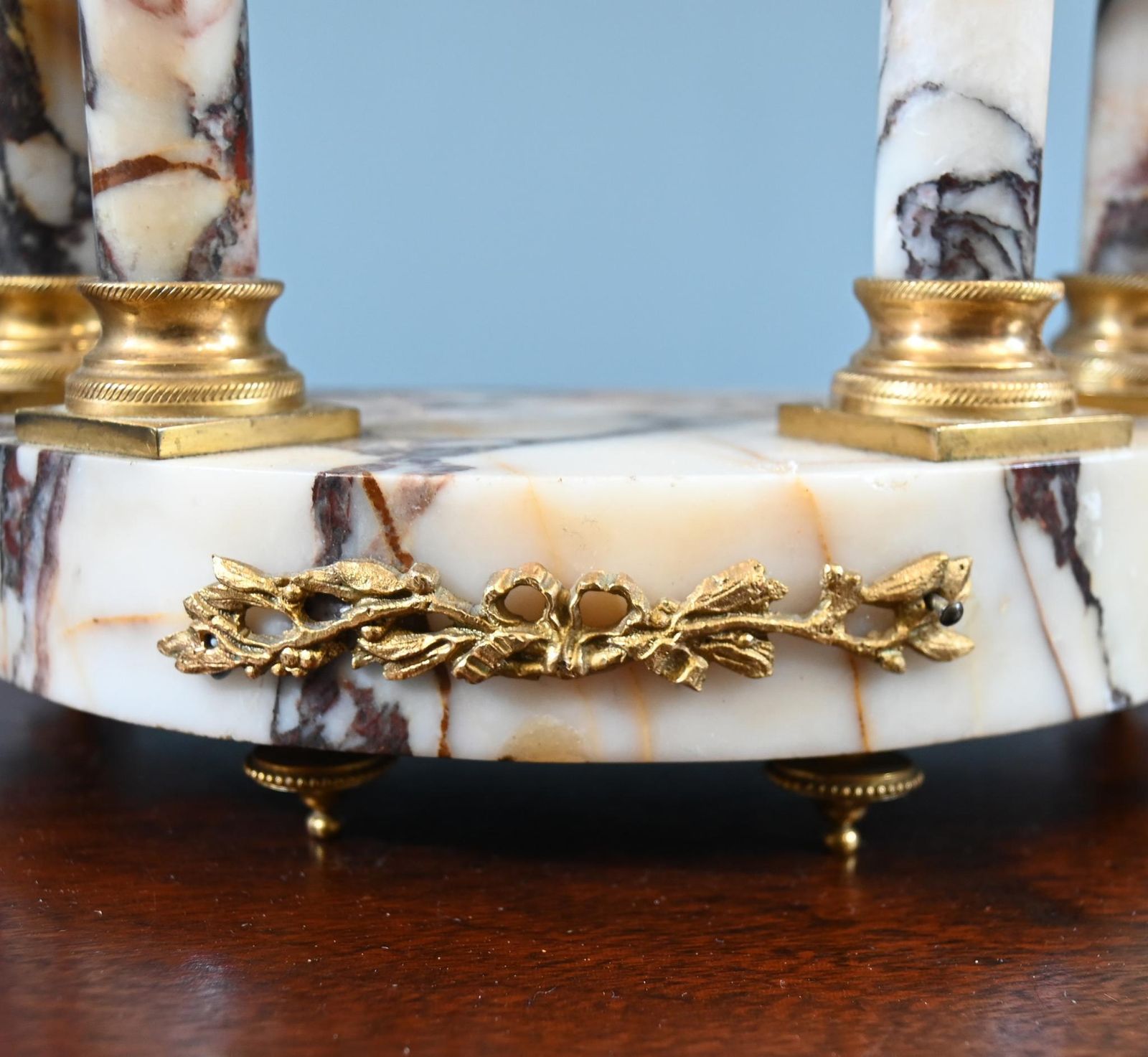 Louis XVI Clock Set Garniture Marble Gilt Candelabras French 1890 photo furniture