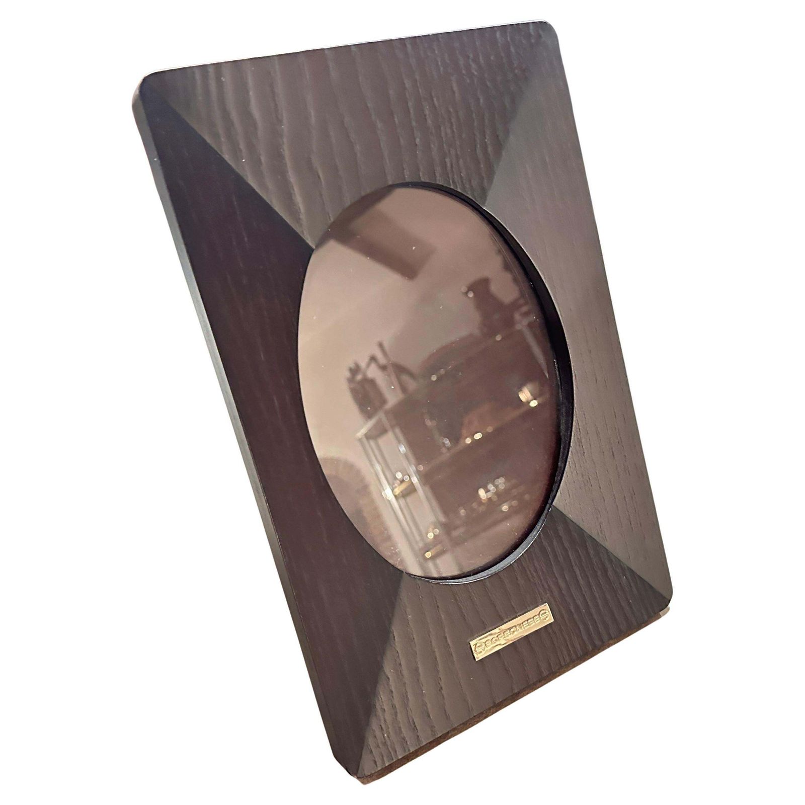 An High Quality 1990s Modern Wood Italian Picture Frame By Borbonese