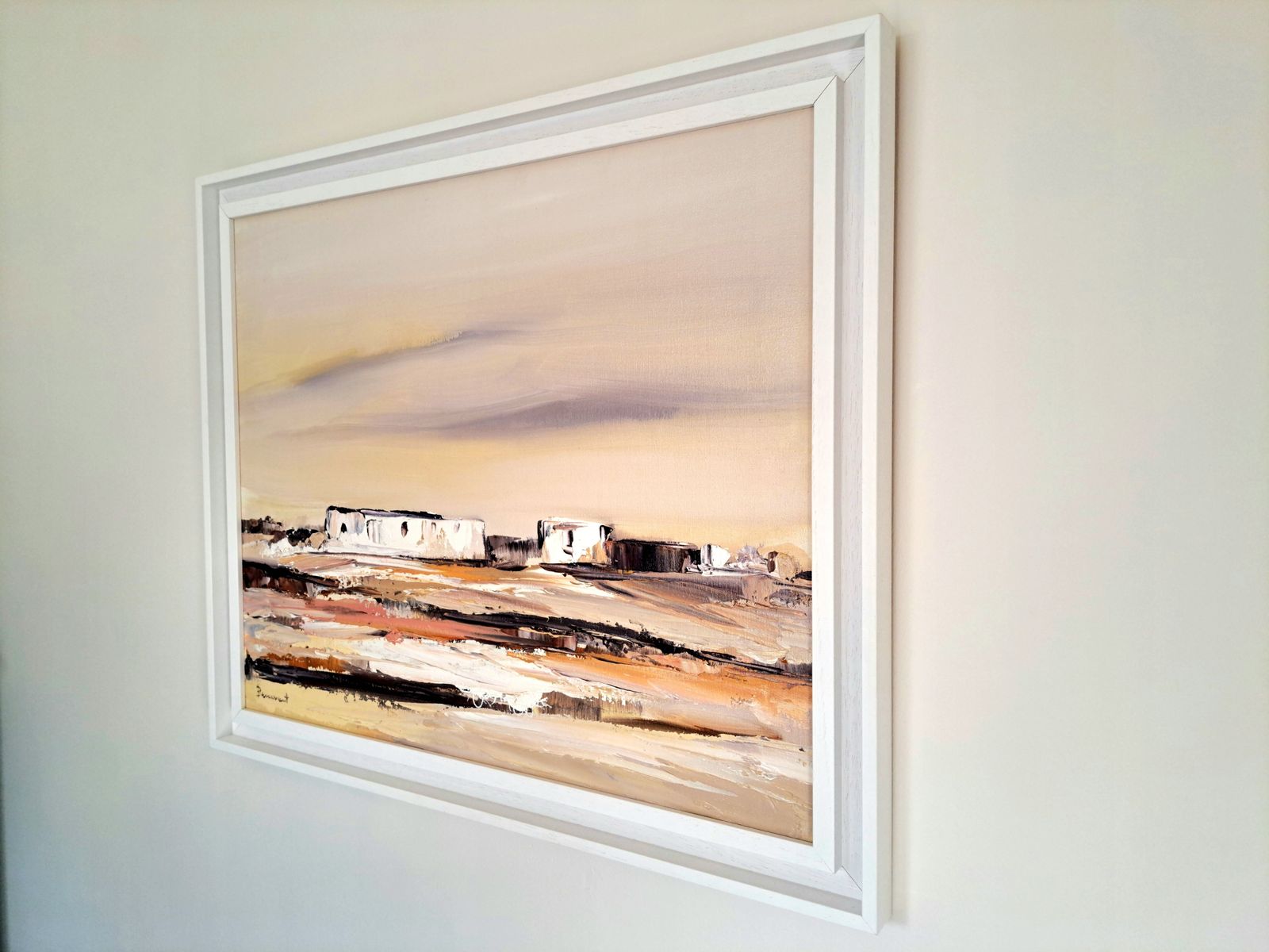 photo buy Oil Painting Of An Abstract Landscape | Custom Frame | 20th Century