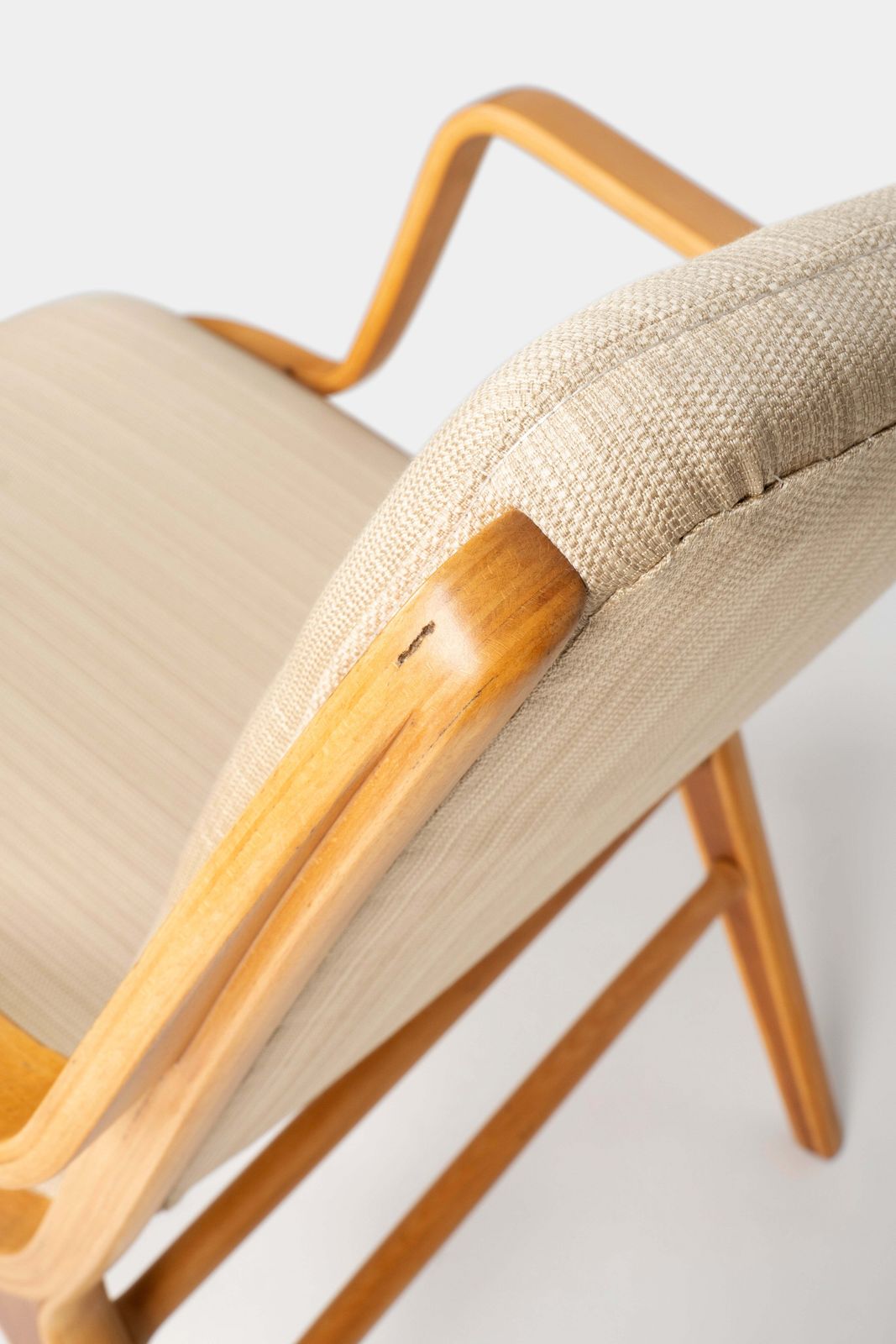 Furniture Pair Peter Hvidt & Orla Molgaard Nielsen Chairs, Fritz Hansen, Denmark, 1960s photo