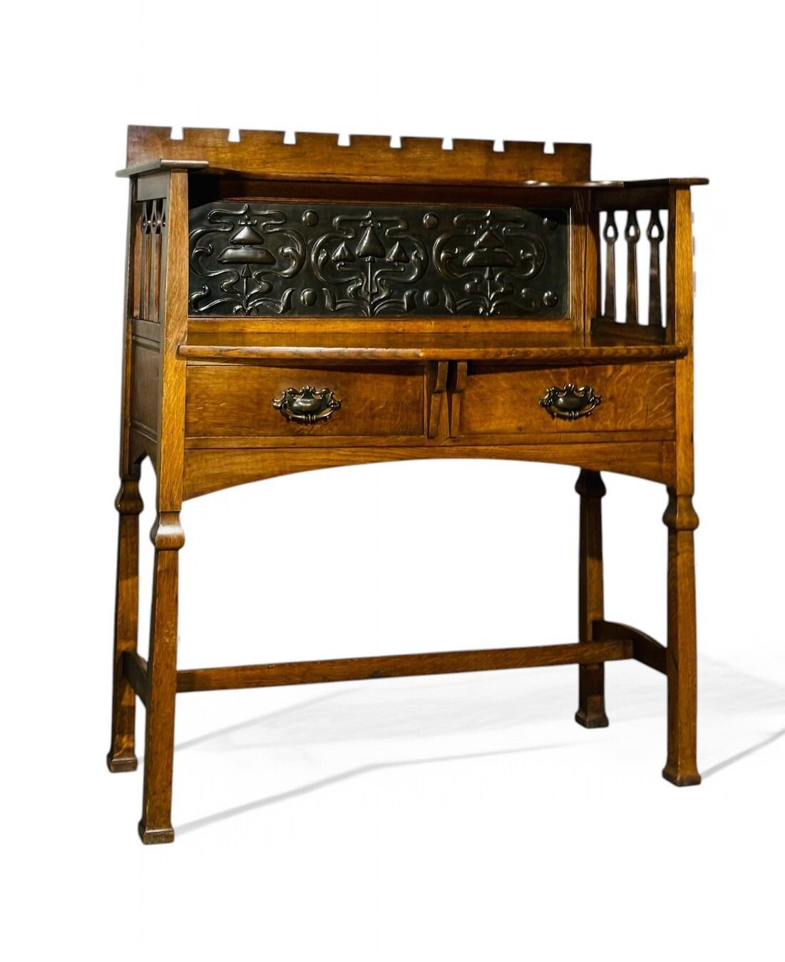Antique Shapland And Petter  Sideboard Hall Table C1900 Arts And Crafts
