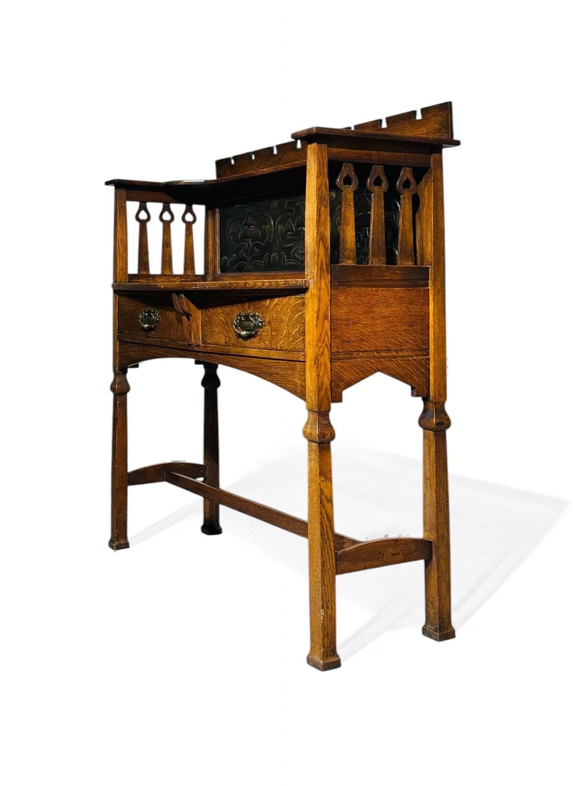 Furniture Antique Shapland And Petter  Sideboard Hall Table C1900 Arts And Crafts photo