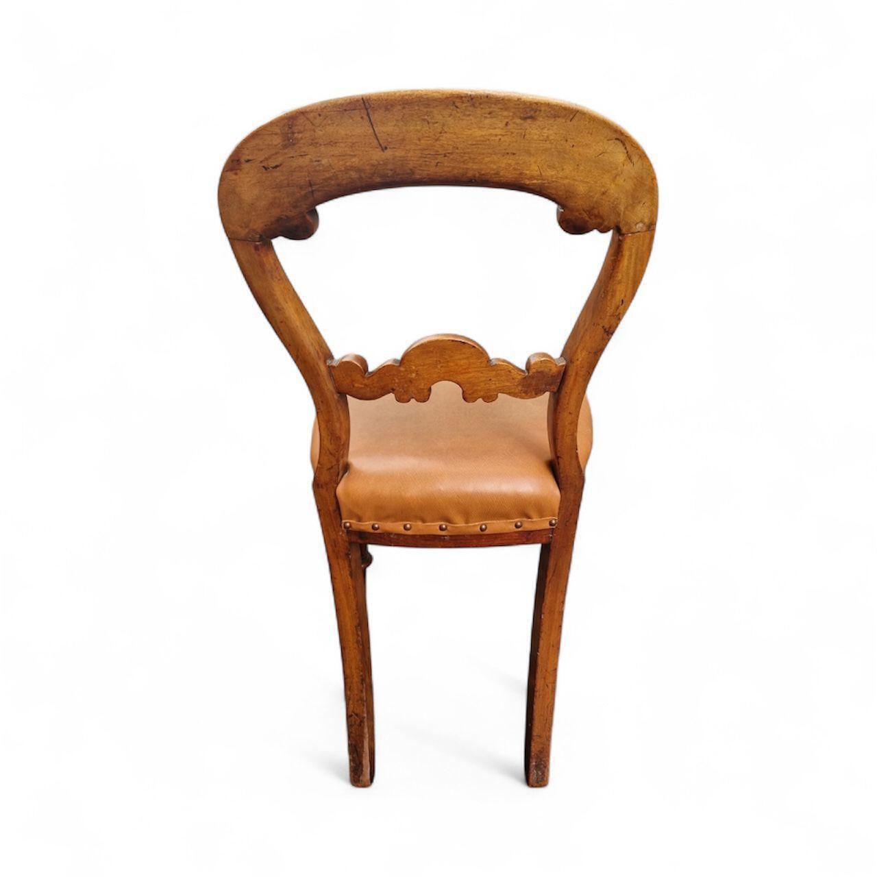 Antique Victorian Balloon Back Dining Chairs / Set Of 6  / C.1880 / Free Delivery photo Furniture