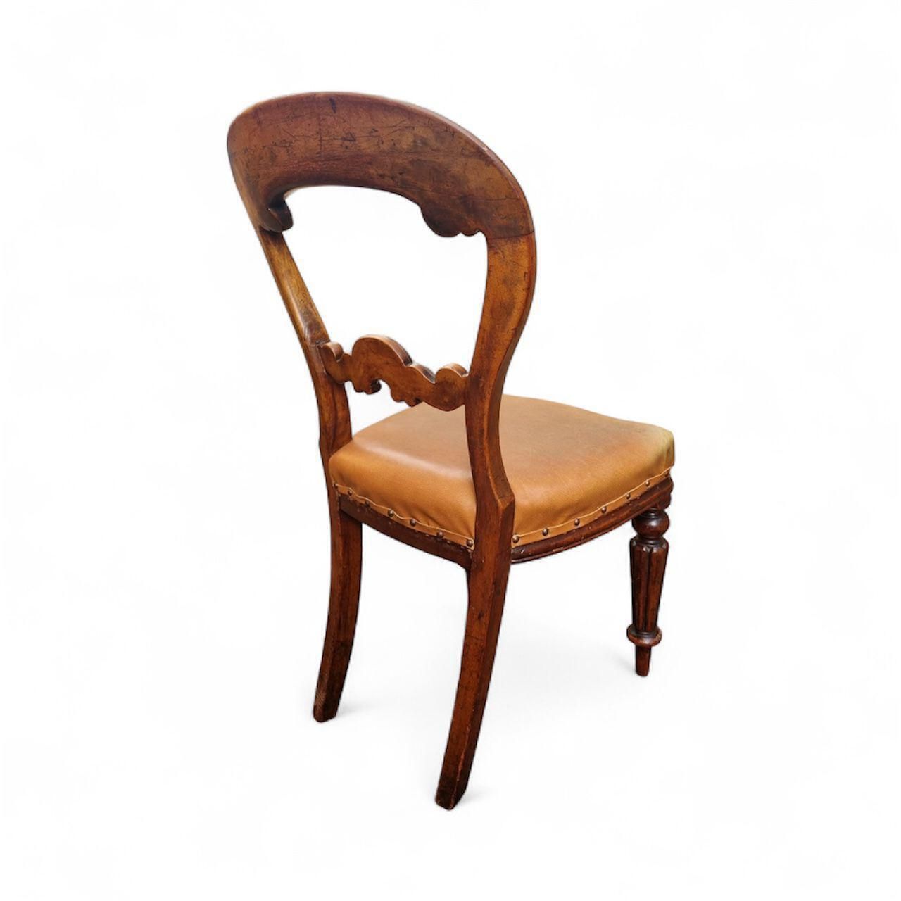 Furniture Antique Victorian Balloon Back Dining Chairs / Set Of 6  / C.1880 / Free Delivery photo