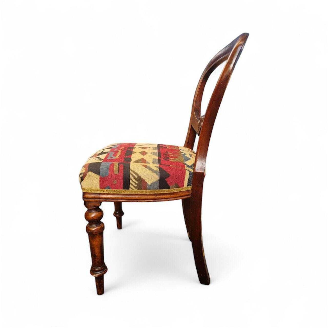 Antique Victorian Balloon Back Chair / C.1880 / Free Delivery photo Furniture