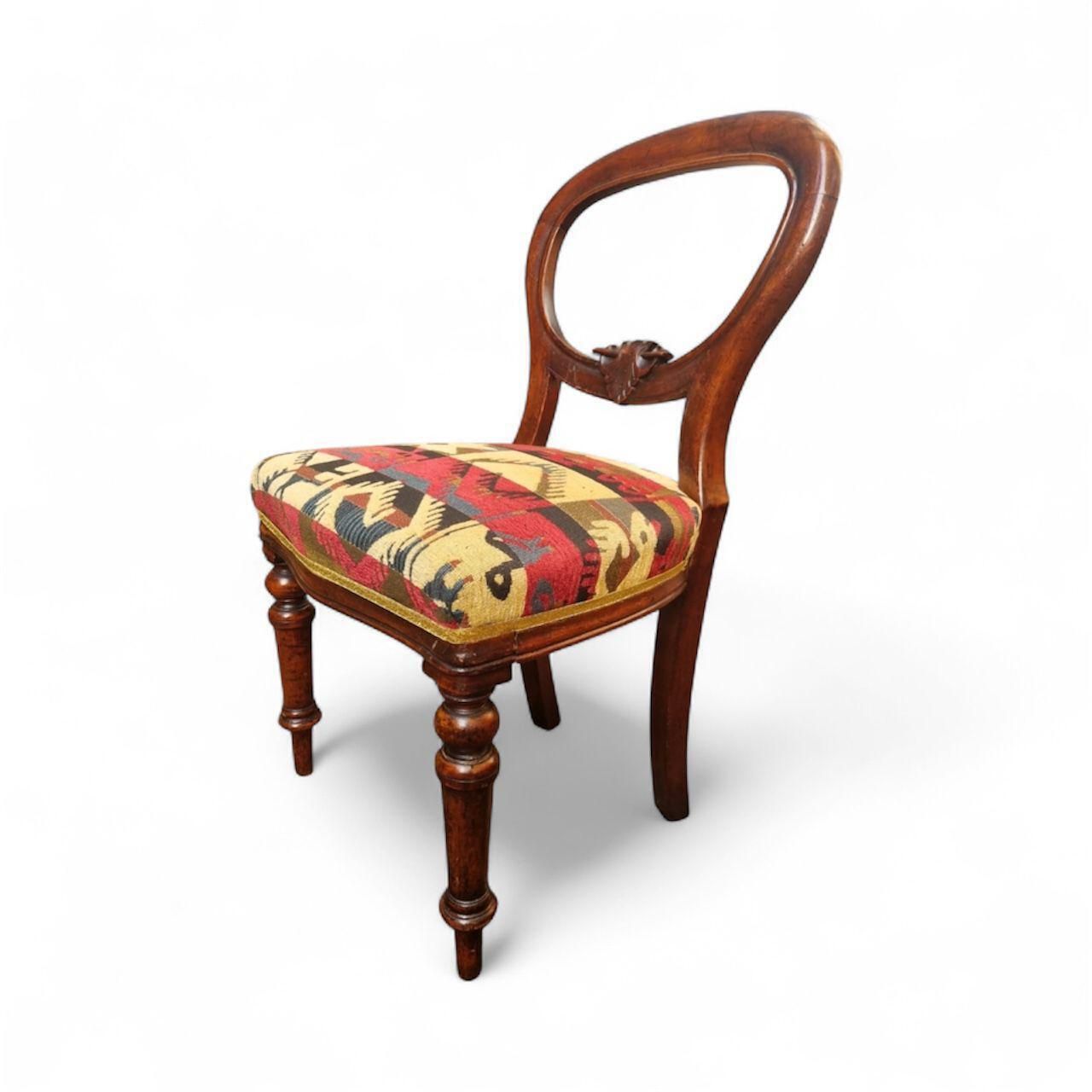 Antique Victorian Balloon Back Chair / C.1880 / Free Delivery photo buy