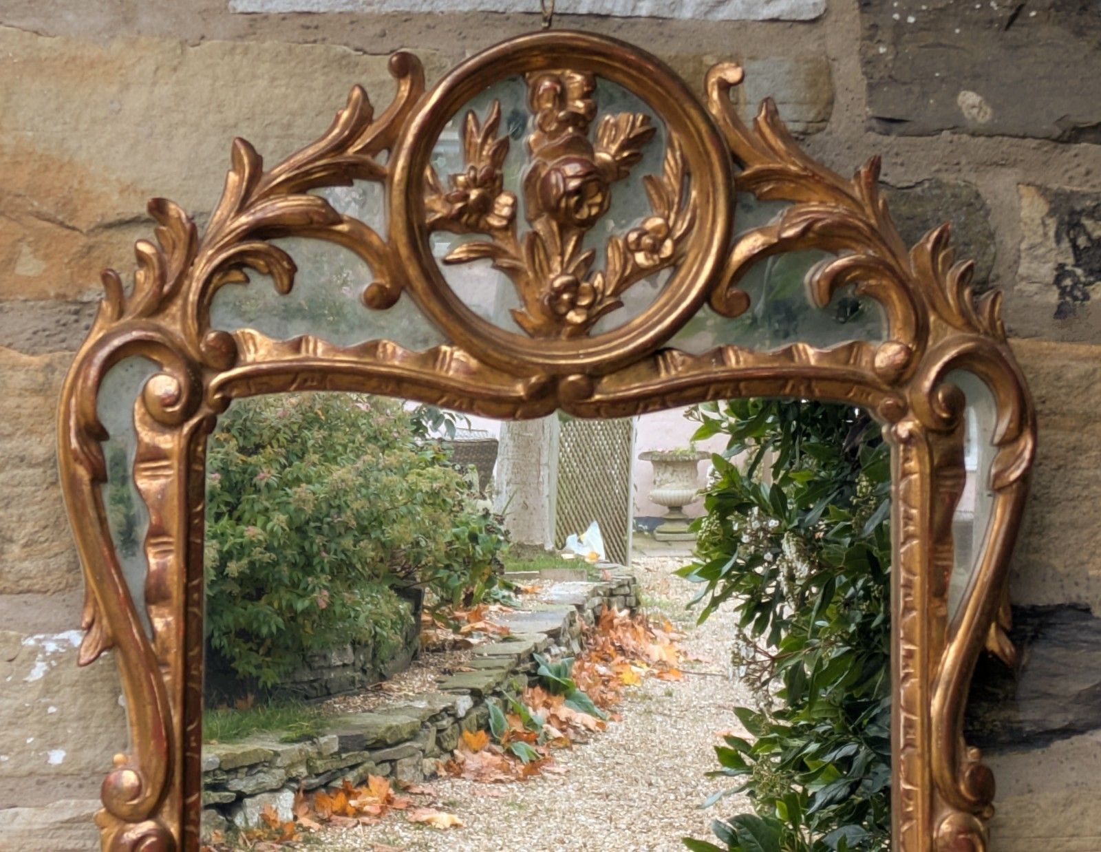 Beautiful French Baroque Wall Mirror / Pier Glass photo for sale