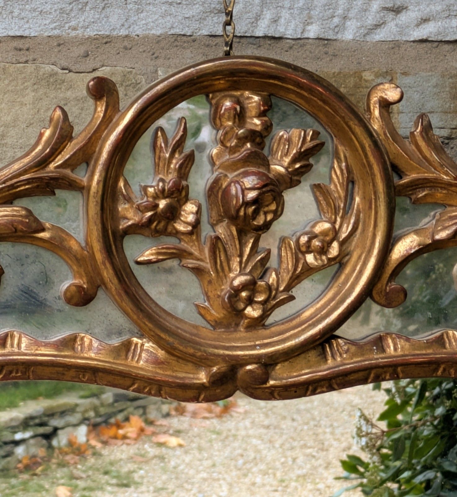 Beautiful French Baroque Wall Mirror / Pier Glass photo vinterior