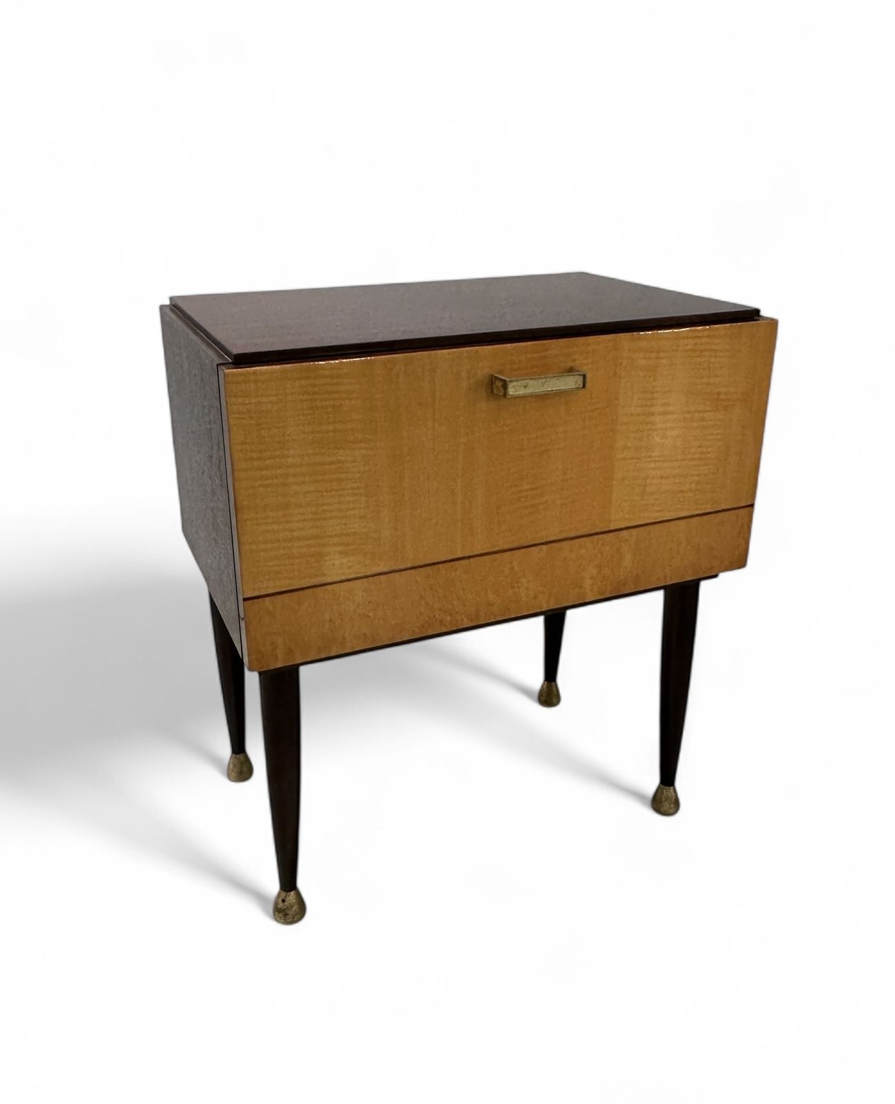 Italian Mid Century Modern Bedroom Suite Constructed In Mahogany & Burr Maple 1956 photo vintage
