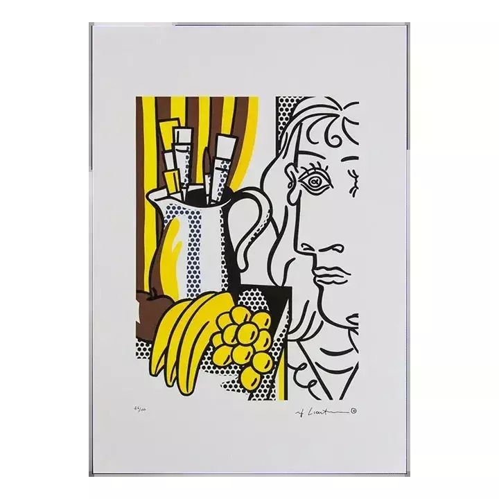 Roy Lichtenstein, "Still Life With Picasso" 1990s, Silk Screen