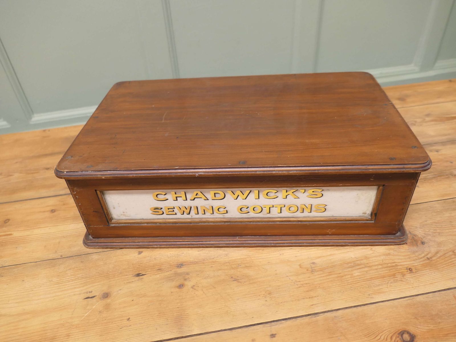 Chadwick’s Sewing Cottons Haberdashery Display Case photo vinterior