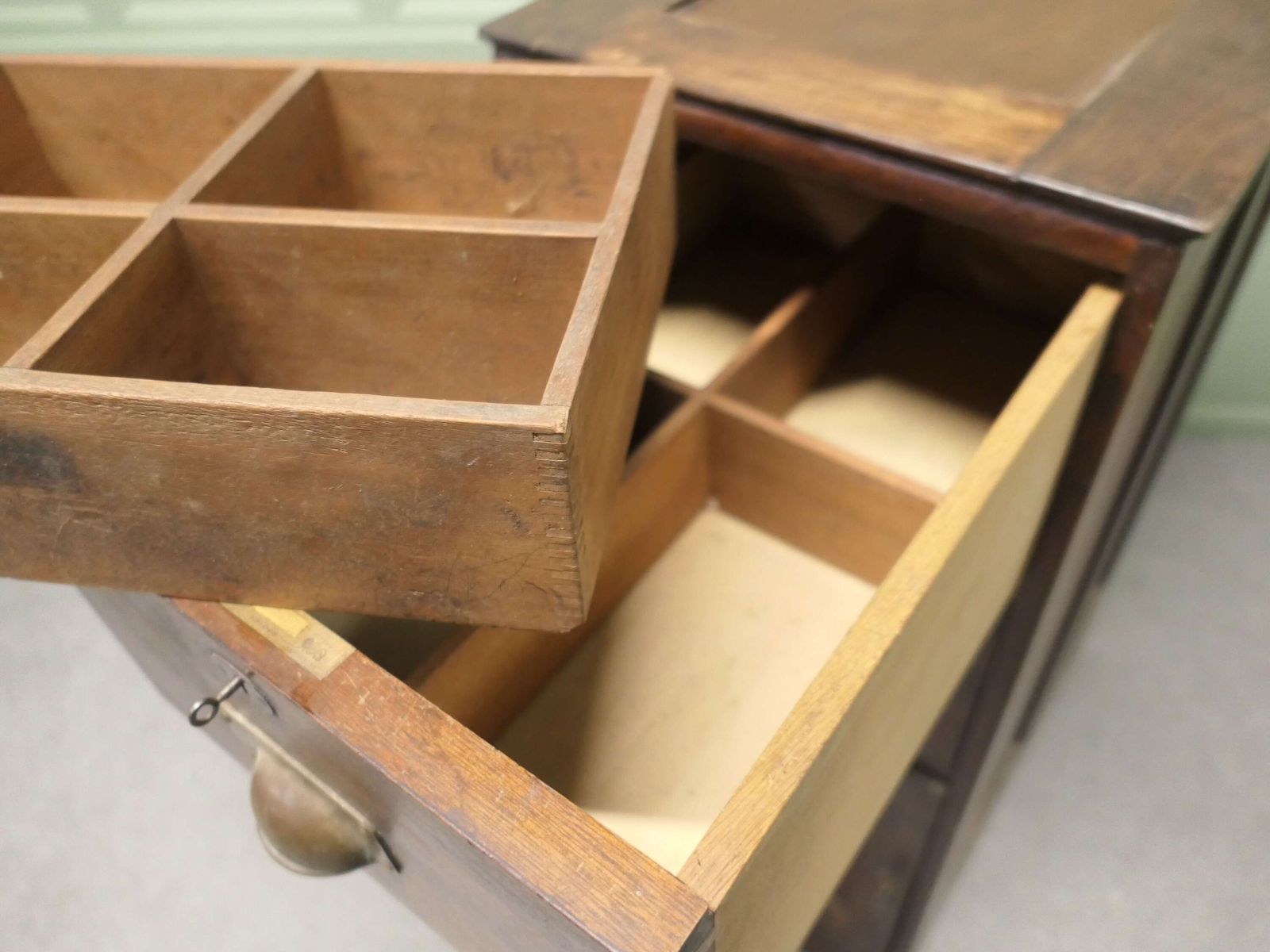 19th Century Heavy Banker’s Drawers And Safe Cupboard Pedestal, Strong Cupboard photo Furniture