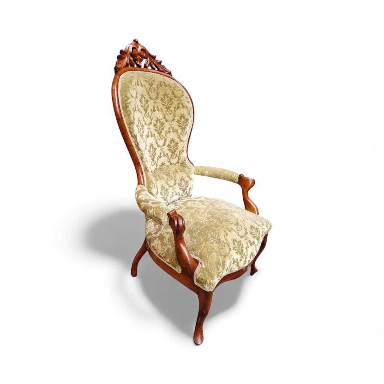 Antique Victorian Mahogany Armchair / C.1880s / Free Delivery photo furniture