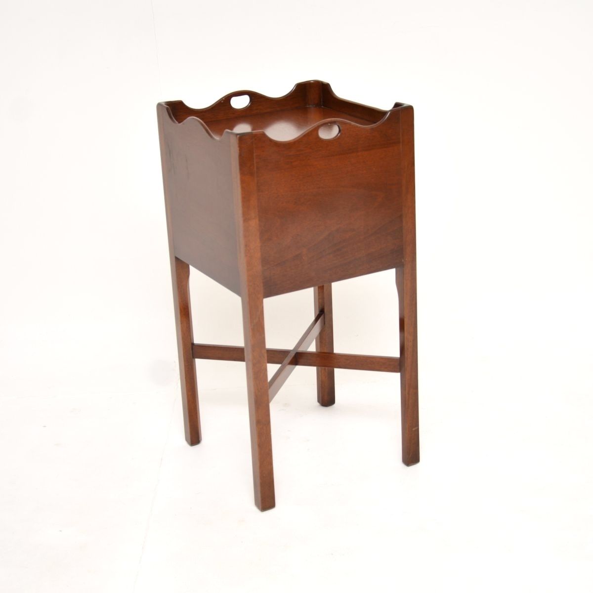 Furniture Antique Georgian Style Mahogany Cabinet On Legs photo
