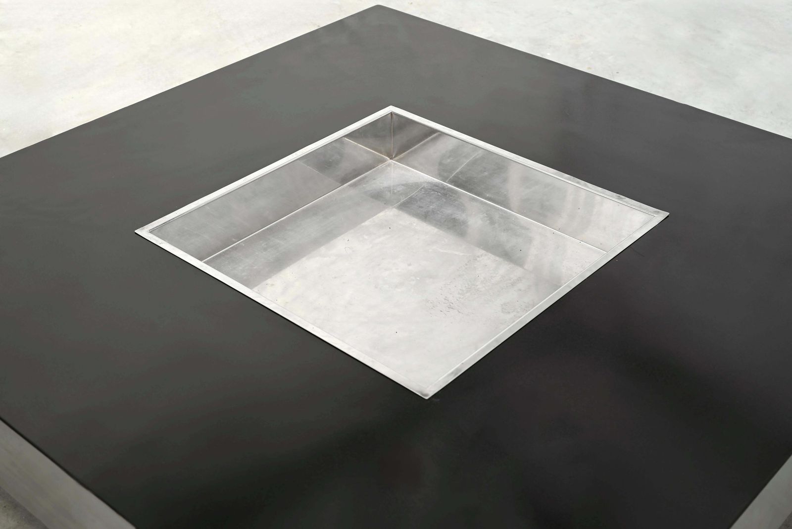Chrome Coffee Table With Integrated Bar In The Style Of Willy Rizzo, 1970s photo 3701.0