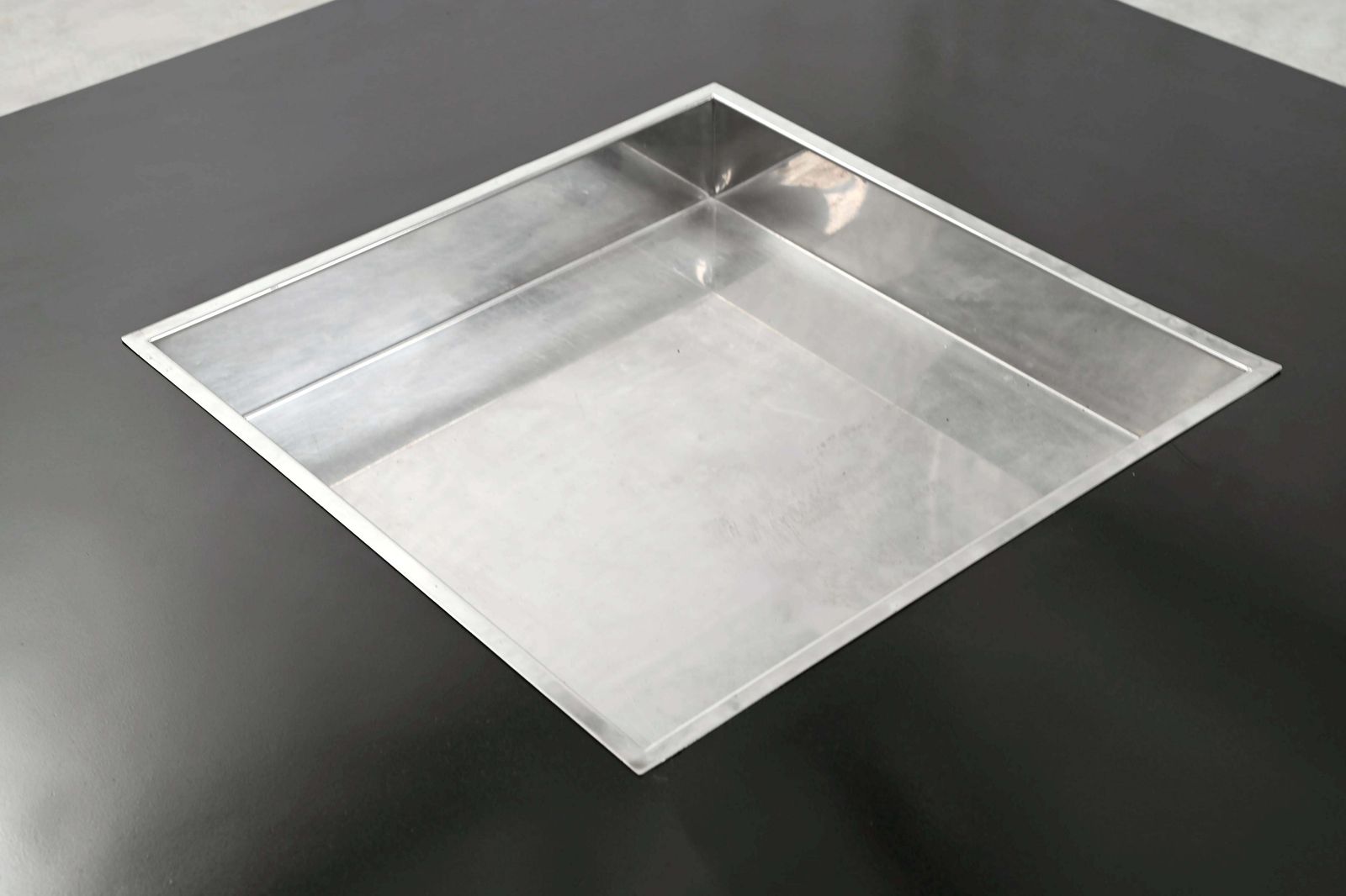 photo furniture Chrome Coffee Table With Integrated Bar In The Style Of Willy Rizzo, 1970s