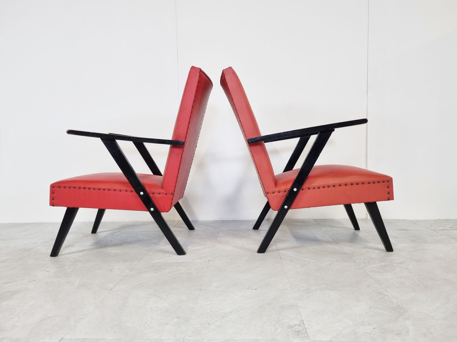Pair Of Vintage Armchairs, 1960's Belgium photo Furniture