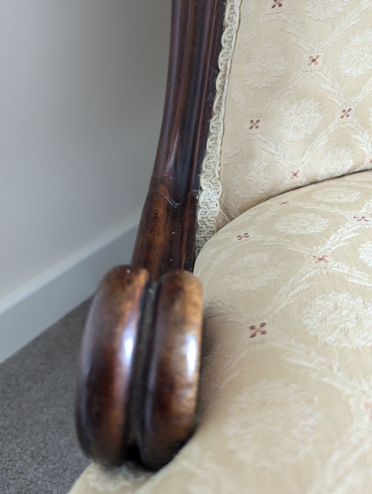 photo furniture Victorian Occasional/Dining Chairs With Matching Grandmother/Nursing Chair