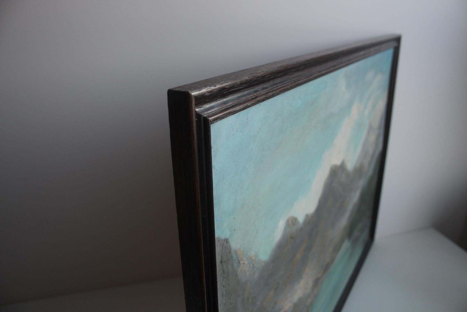 photo buy Hand Painted Painting, Oil On Fiberboard, Signed, Czechoslovakia, 1960's.