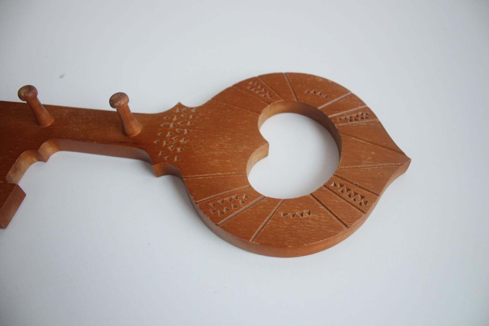 Vintage Wooden Wall Hanger, 1960's. photo 294.0