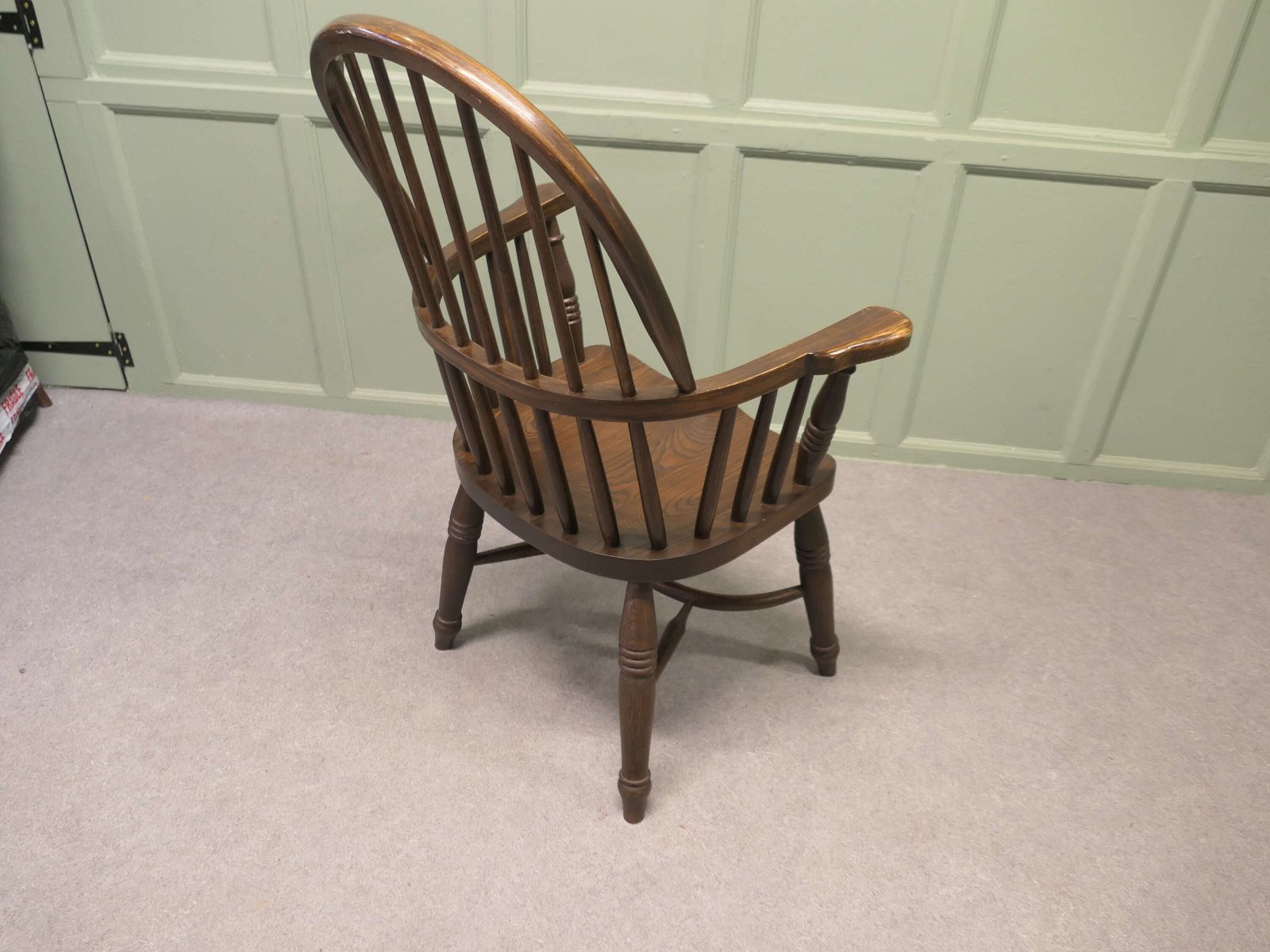 Elm Country Carver Chair With Crinoline Stretcher photo buy