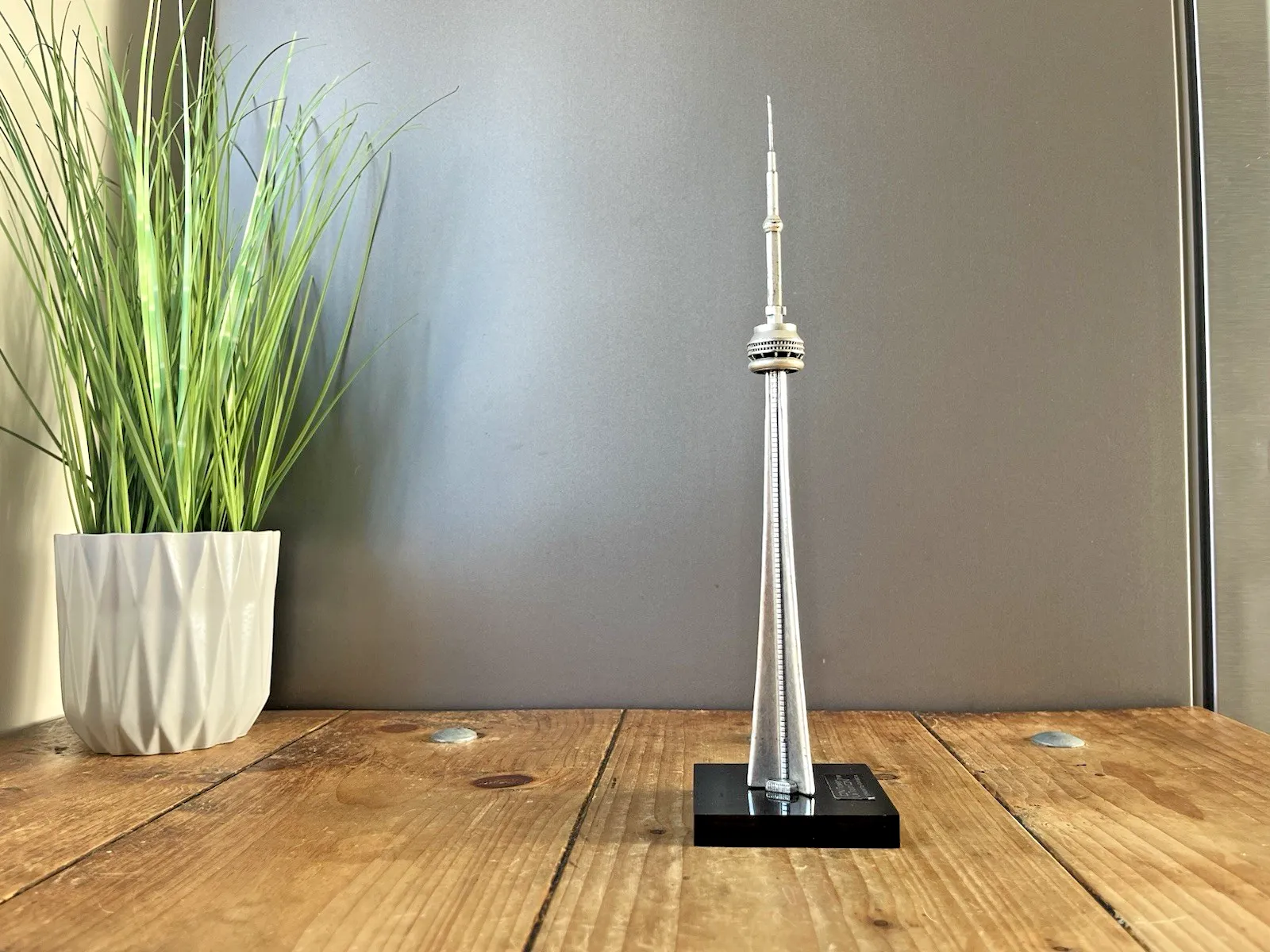 Vintage 11.5" 1970's Cn Radio Tower Canada Desk Sculpture Paperweight Space Age photo 75.0
