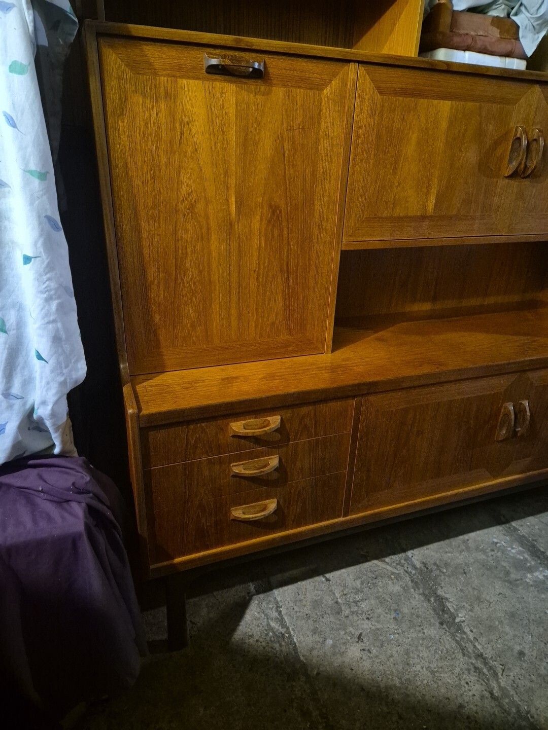 Vintage G Plan Sierra Highboard – Mid Century Modern Teak Cabinet photo furniture