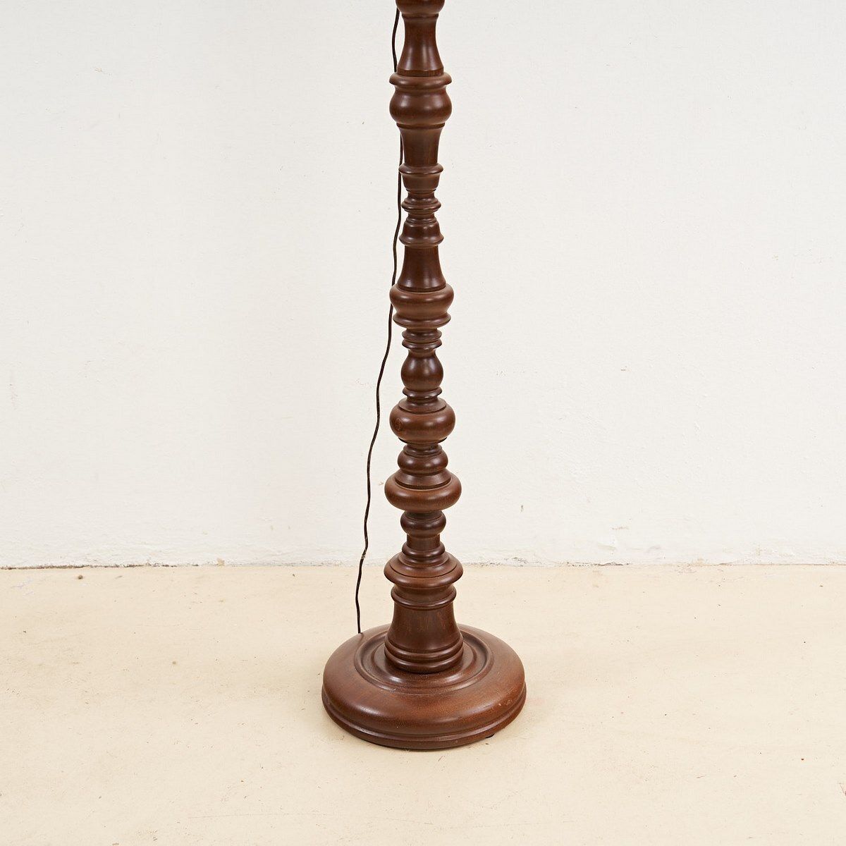 Wooden Floor Lamp, 1950s, Vintage photo furniture