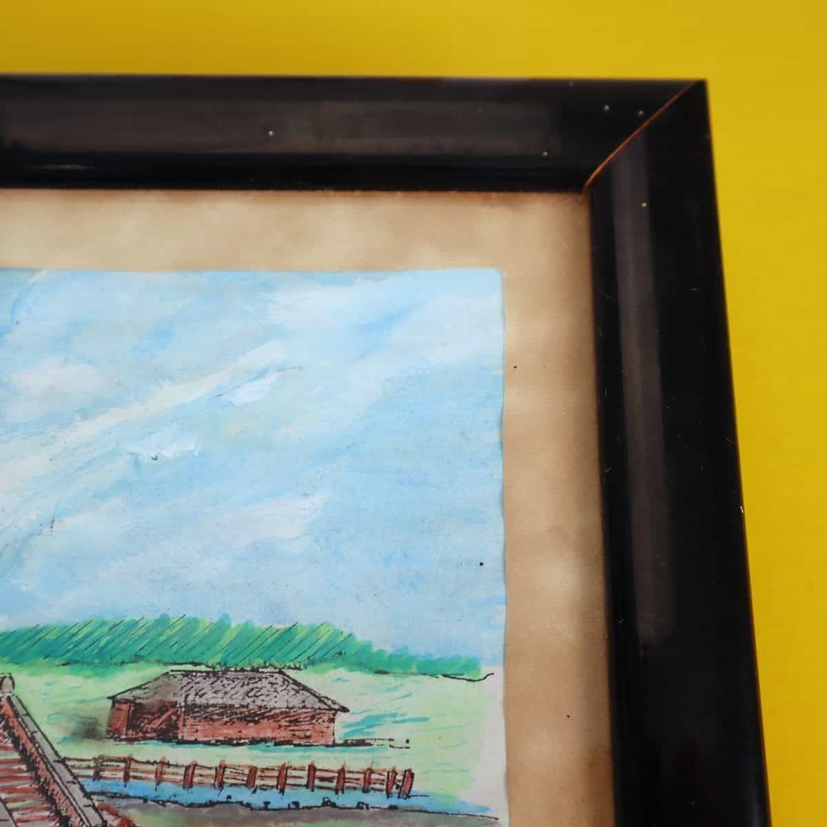 Pair Of Works Depicting Comacchio From The 1990s photo vinterior