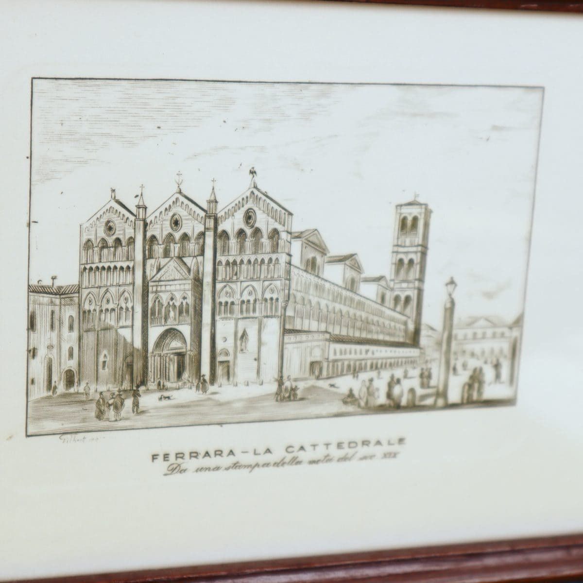 Engravings Of The City Of Ferrara With 3 Piece Frame photo Art