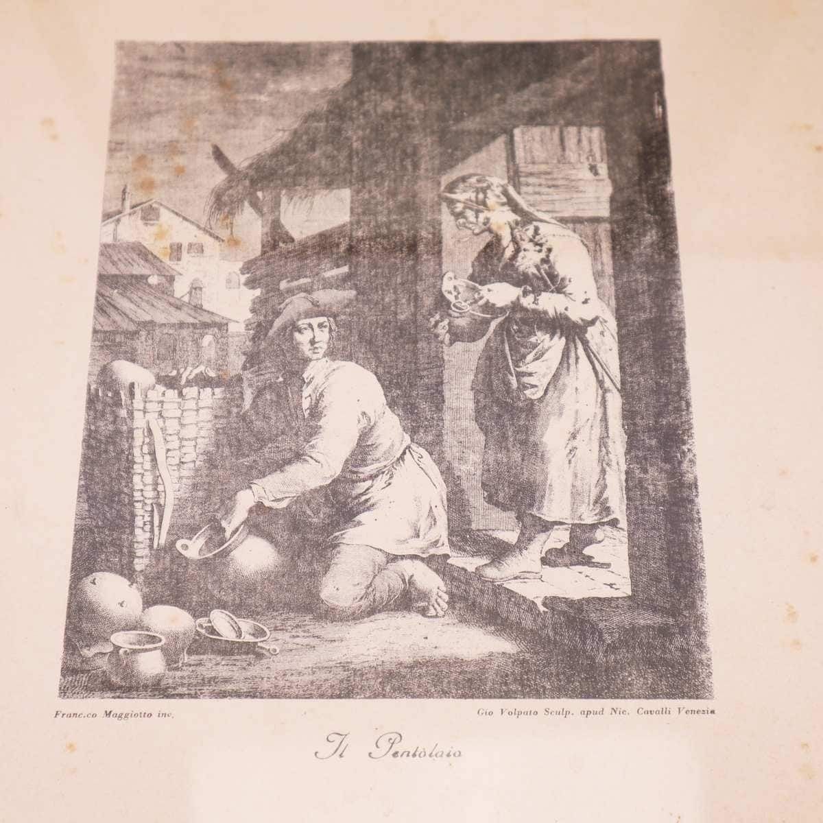 4 Piece Vintage Print Paintings photo for sale