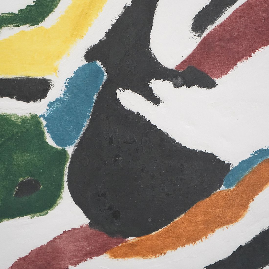 Ansgar Elde, Monotype Engraving And Woodcut From A Monotype For Il Bostrico, 1990s photo 940.0