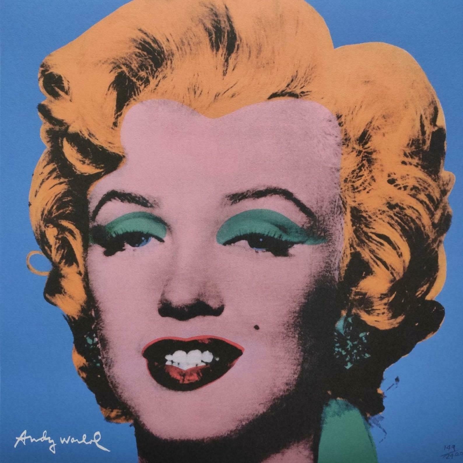Andy Warhol – Marilyn In Blue And Yellow & Green photo for sale