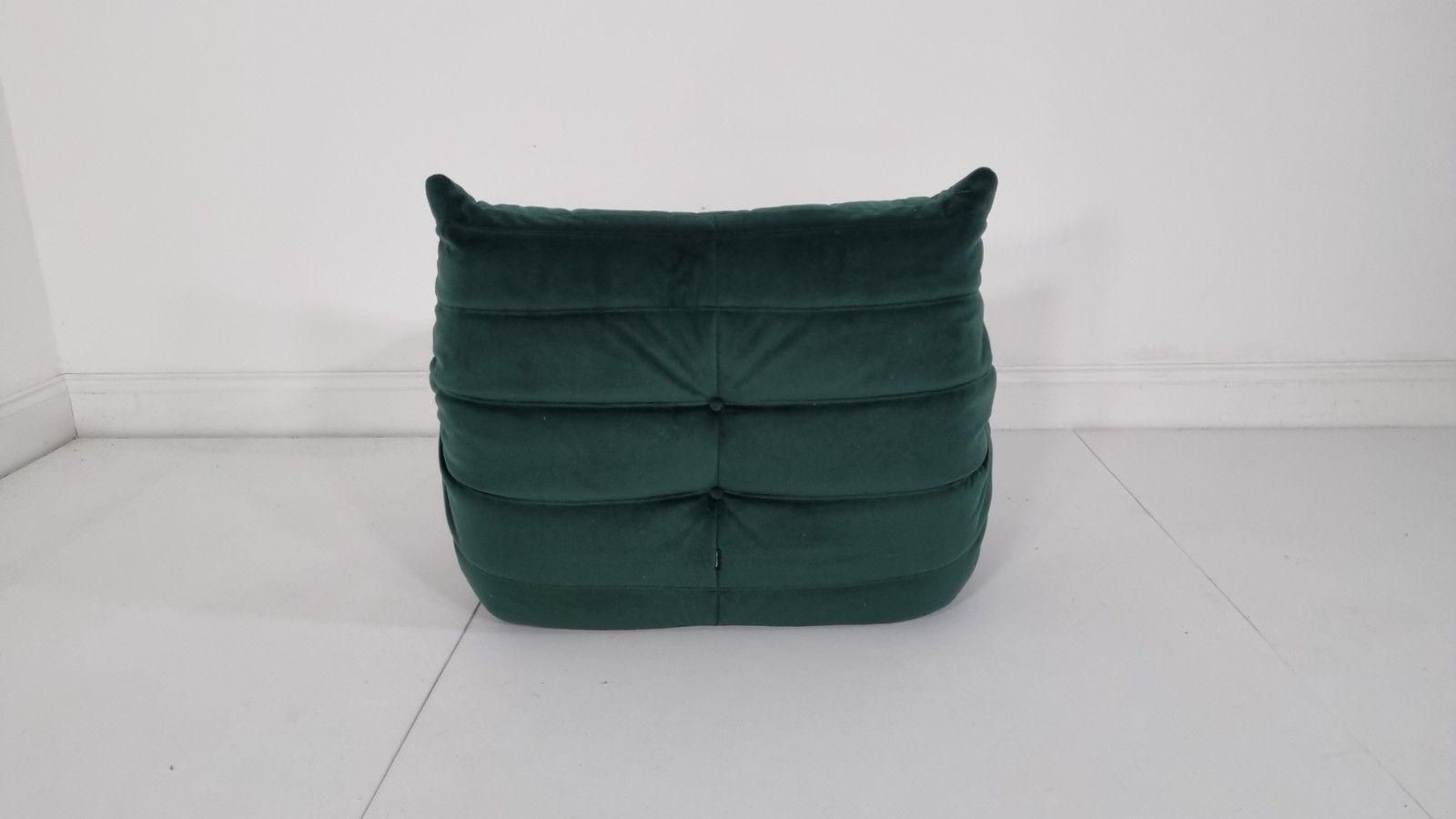 Ligne Roset Togo Chair In Luxurious Deep Green Velvet Immaculate photo vinterior
